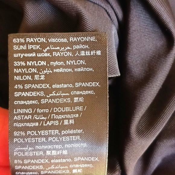 Vintage- BEBE black "ponte" dress. Sz LG,,mesh design sides and front. NEW - Picture 8 of 16